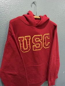 Vintage 90’s Russell Athletic University Of Southern California Red Hoodie M - Picture 1 of 5