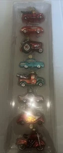 Department 56 Mini Ornamenti in Vetro Piccola Rifinitura -Classic Cars Set di 8 Nuovo con scatola - Foto 1 di 4