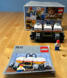Lego Eisenbahn 12 Volt 7813 Shell Tankwaggon mit OBA-OVP Unterteil - Bild 1 von 9