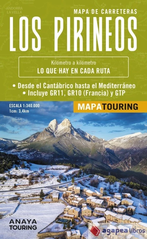 Mapa de Los Pirineos 1:340.000 - (desplegable). NUEVO. ENVÍO URGENTE (Librería A - Imagen 1 de 1