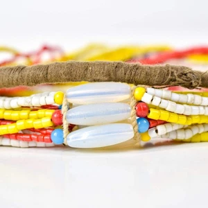 Fulani Perlen Halskette Nigeria 32 Zoll - Bild 1 von 11