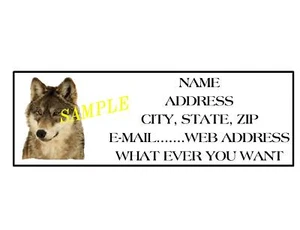WOLF ADRESSETIKETTEN COOL!!! #1 - Bild 1 von 1