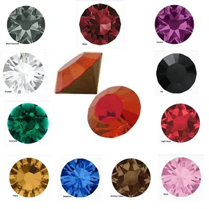 Swarovski Crystal 1012 - Chaton Foiled Rhinestones - SS29, SS39, SS45 - Picture 1 of 33