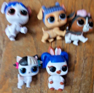 5 OMG LOL Surprise Pets Puppen 1 Katze 4 Hunde - Bild 1 von 4