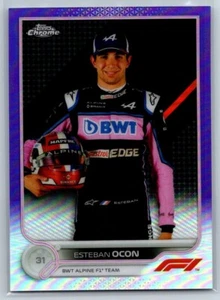 2022 Topps Chrome F1 Purple Esteban Ocon /399 - Picture 1 of 2