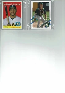 Juego de 1 del equipo de atletismo de Oakland serie de béisbol Topps 2021 (11) tarjetas base plus - Imagen 1 de 4
