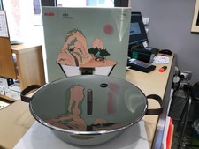 ALESSI - PU308 - EDO Wok in Trilamina (AISI 430, Alluminio,Acciaio Inossidabile)