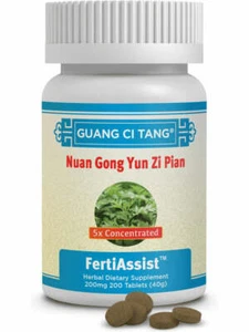 2 Bottles Nuan Gong Yun Zi Pian FertiAssist Womens Fertility Blend 200 Tabs each - Picture 1 of 3