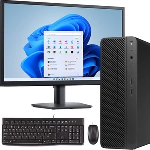 FAST CHEAP COMPUTER i5 8th GEN WiFi DESKTOP PC & MONITOR SET 16GB WINDOWS 11 SSD - Picture 1 of 1