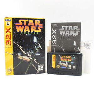 Sega Genesis 32X Star Wars Arcade Complete VTG 90s Video Game w/ Box & Manual