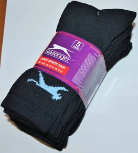 10 Pairs Slazenger Ladies Womens Sports Crew Work Socks Size 4-8 All Colours - Picture 1 of 18