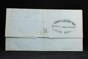 Transatlantisch: Brasilien 1847 stempellose Abdeckung, Grinnell, Minturn & Co, NY Forward - Bild 1 von 5