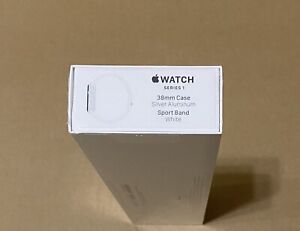 New Apple Watch Series 1 38mm Silver Aluminum White Sport Band - (MNNG2LL/A)