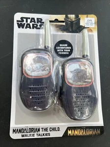 NEW! Star Wars "The Mandalorian" Baby Yoda Walkie Talkies Set 2 Way Radio - Picture 1 of 2