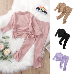 Toddler Infant Baby Girl Clothes Long Sleeve Tops Pants Leggings Outfits Set - Picture 1 of 16