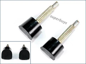 2pcs Black 7mm x 7mm Shoe High Heels Stiletto Repair Caps – Heel Cap Tip Kit Pin - Picture 1 of 5