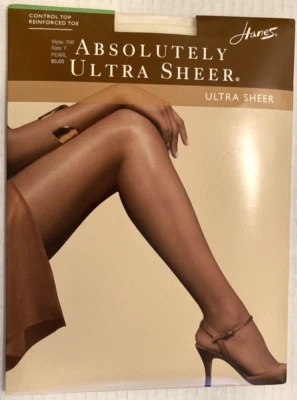 Meia-calça Hanes Absolutely Ultra Sheer Control Top. # 706.  Tamanho F, pérola. PH13 - Imagem 1 de 2
