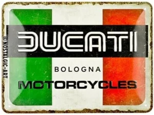 Ducati Motorcycles small embossed, convex metal sign 200mm x 150mm - Picture 1 of 3