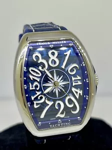 Franck Muller Vanguard Segeln Crazy Hours blaues Zifferblatt Uhr V35CHYACHTAC - Bild 1 von 12
