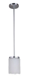 Craftmade Cascade Pendant Chrome Finish Glass and Crystal Orig $327 - Picture 1 of 1