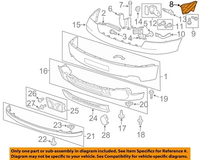 GM OEM 11-14 Sierra 2500 HD Front Bumper Bumper Components-Side Bracket 22777966 - Image 1 of 2