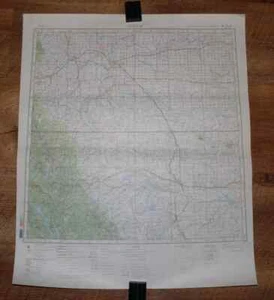 Authentic Soviet TOP SECRET Military Map Lethbridge United States Canada #169 - Picture 1 of 1