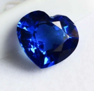 11.60Ct Natural CERTIFIED Ceylon Sapphire blue Heart Shape Loose Gemstone AAA - Picture 1 of 14