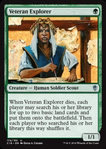 Veteran Explorer ~ Lightly Played Commander 2016 MTG Magic UltimateMTG Green Car - Image 1 of 1