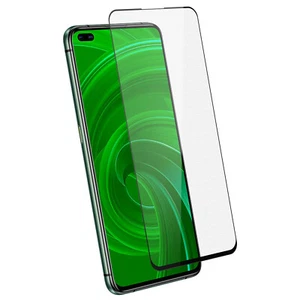 Lámina Realme X50 Pro Vidrio Templado Borde Akashi Transparente Contorno Negro - Picture 1 of 5