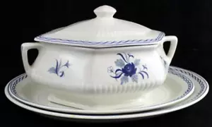 Estampilla actual Adams grupo báltico de 2 platos ovalados y 1 tazón de verduras cubierto - Imagen 1 de 11