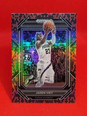 2023 Prizm #75 Jaden Ivey Snakeskin Refractor Case Hit SSP Purdue Pistons — 第 1/2 张图片