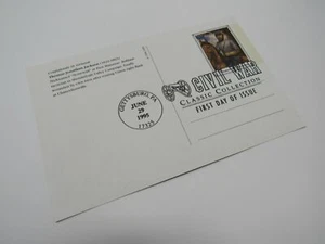 USPS Scott UX218 20c Stonewall Jackson First Day of Issue Postal Card - Picture 1 of 9