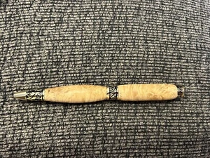 Handgefertigter Buchsbaum Wurzelholz Kugelschreiber Drehschreiber - Bild 1 von 3