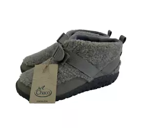 Chaco Ramble Fluff Ankle Bootie Light Gray NEW Adjustable JCH180350 Kids Size 5 - Picture 1 of 12