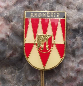 Vintage Kromeriz Kremsier Billhook City Crest Coat of Arms Heraldic Pin Badge - Picture 1 of 4