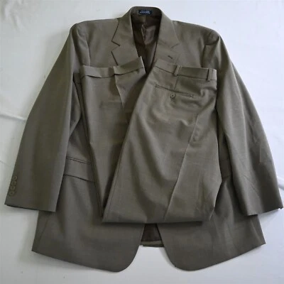Stafford Washable Wardrobe 48L 40x32 Brown Wool Mens Jacket Pants Suit - Image 1 of 4