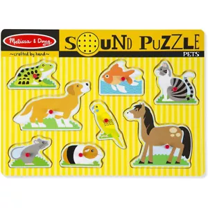 Melissa & Doug Pets Wooden Sound Puzzle - Picture 1 of 3