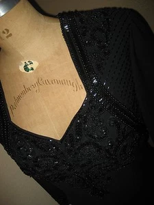 JOVANI New York Beaded Sequin Designer Formal Dress - Sz 12 Excellent Condition! - Picture 1 of 11