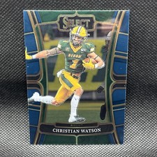 Christian Watson 2023 Panini Select Draft Picks #62 Retail Blue ND State