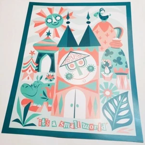 it's a small world Poster Authentic Disney 11x14 Disneyland Magic Kingdom - Picture 1 of 2