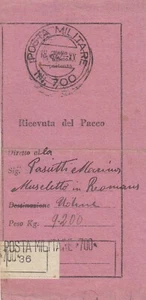 4-200) POSTA MILITARE N 700 RICEVUTA PACCO - Picture 1 of 2