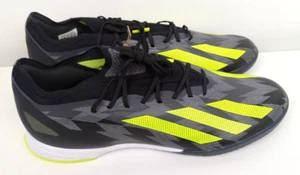 Größe 10,5 Herren Adidas X CrazyFast Injection.3 Rasen Fußballschuhe - Grün/Schwarz - Neu - Bild 1 von 8
