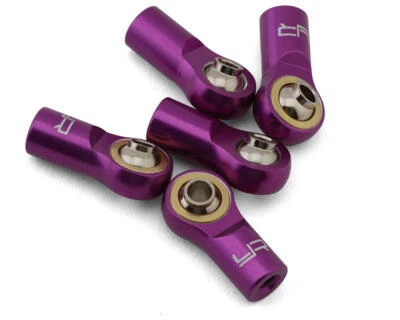 Yeah Racing 3mm Aluminum Threaded Rod Ends (Purple) (5) (Standard Thread) - Image 1 of 2