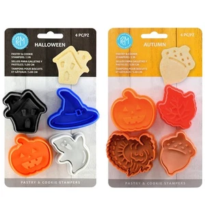 R&M International Autumn Halloween Pastry & Cookie Stamp Set - Picture 1 of 4