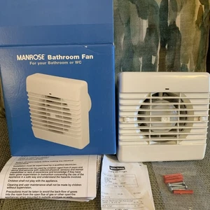 BNIB Manrose 168550 Humidistat Quiet Extractor Fan with Integral Timer Bathroom - Picture 1 of 8