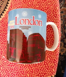 STARBUCKS RARE LONDON UK 2009 MERRY CHRISTMAS MUG. BRAND NEW - Picture 1 of 5