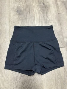Pantaloncini FP Free People Movement Biker Spandex neri taglia small cucitura interna 2" - Foto 1 di 4