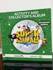 Woolworths Super Animals Green Album (Christmas Edition) + cards - Complete set - Picture 1 of 11