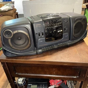 Vintage Fisher PH-D340 Studio Standard Ghettoblaster Radio CD Kassettenspieler getestet funktioniert - Bild 1 von 11