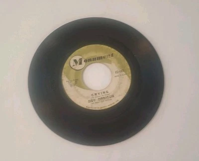 Roy Orbison – Crying / Candy Man - 1961 - Monument 45-447 7" Single VG Tested  - Image 1 of 3
